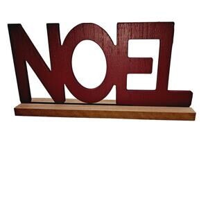 Noel Christmas sitting sign for table decor window decor